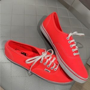 Womens Hot Pink Vans Classic Sneaker
